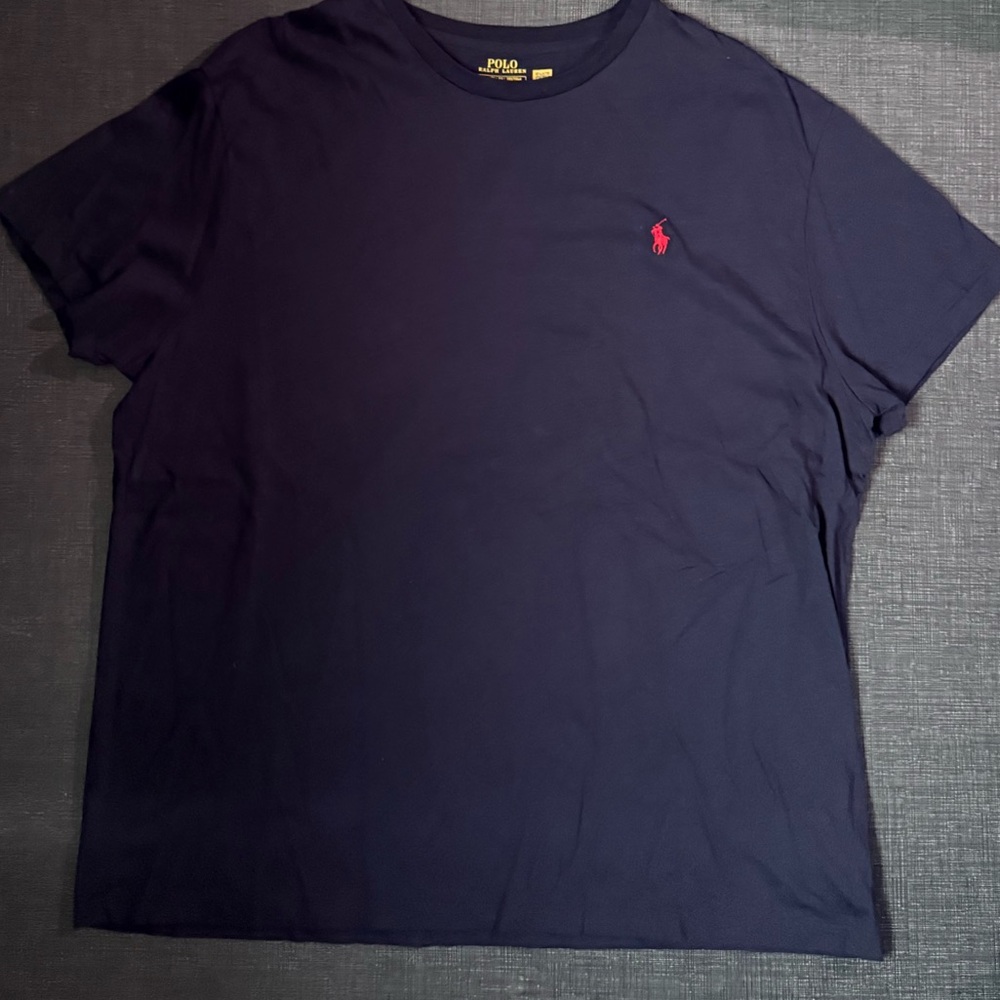 Ralph Lauren Dark Blue Tee with Red Logo